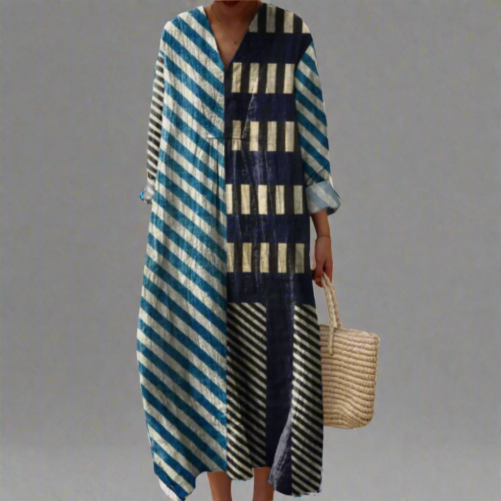 Reine | Elegante geometrische jurk