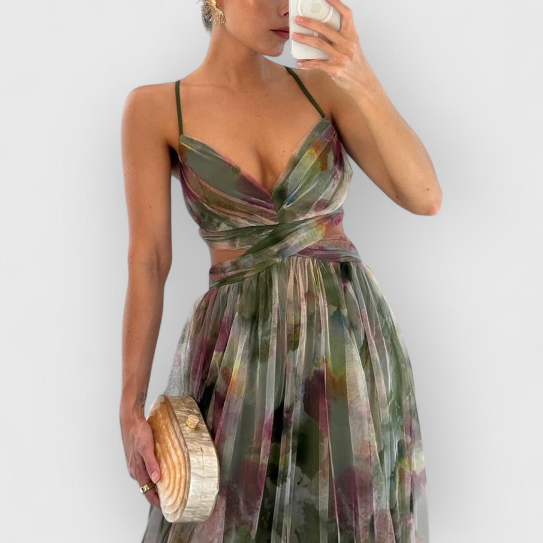 Sarrah | Maxi-jurk met bloemenprint
