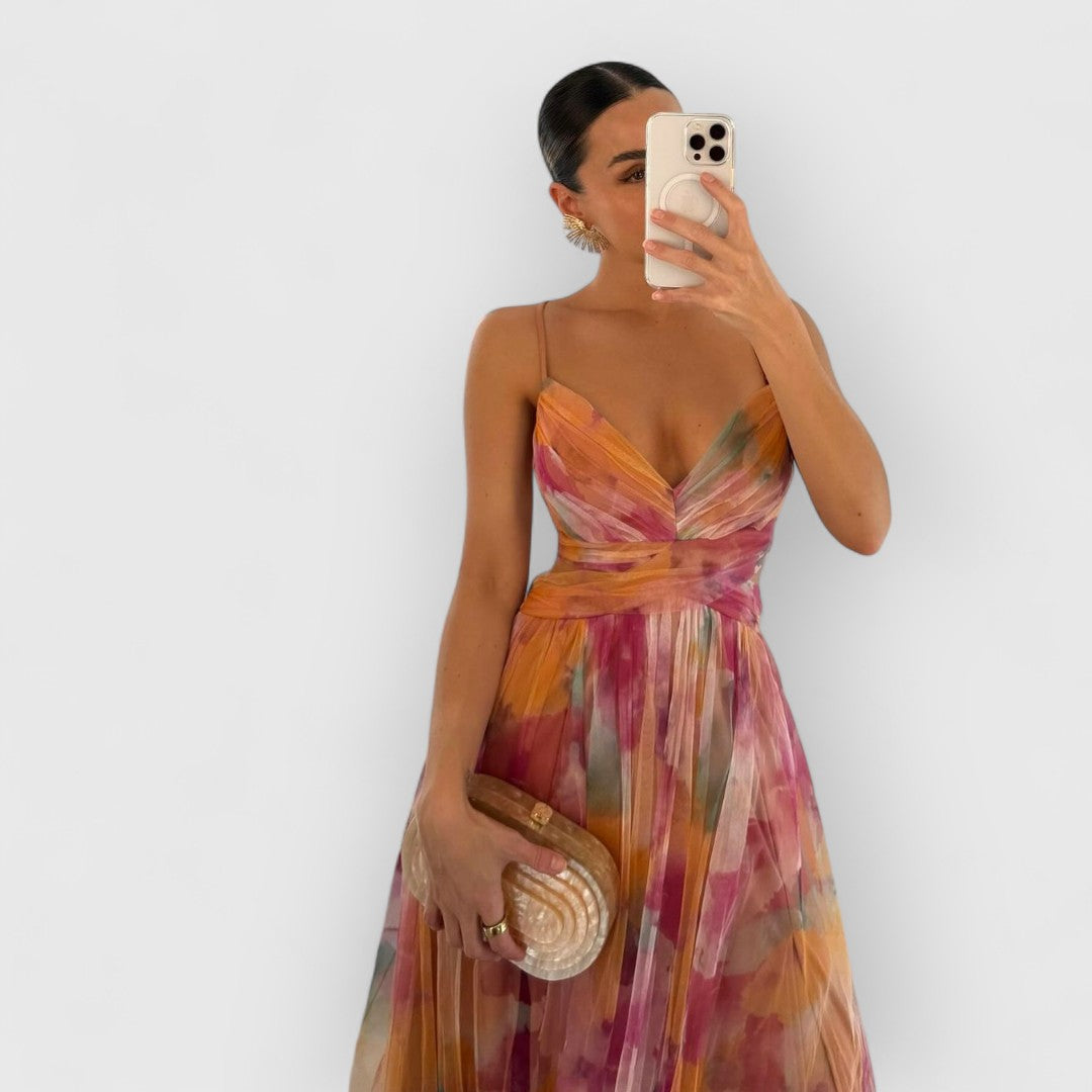 Sarrah | Maxi-jurk met bloemenprint