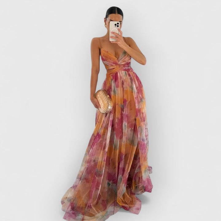 Sarrah | Maxi-jurk met bloemenprint