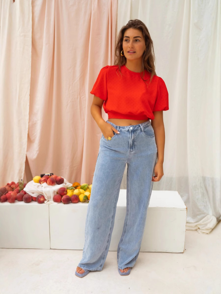 Tess | Cropped blouse