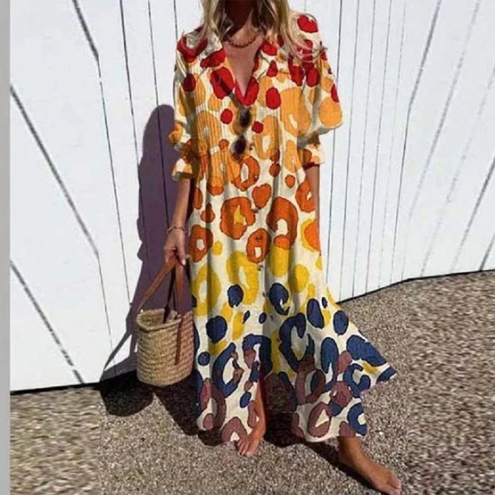 Jessy | Luxe Boho Maxi Jurk (Bijna uitverkocht )