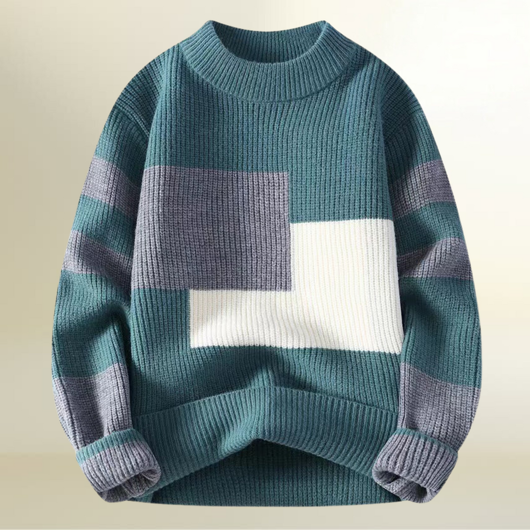 Charles | Pullover Gestreepte Cardigan