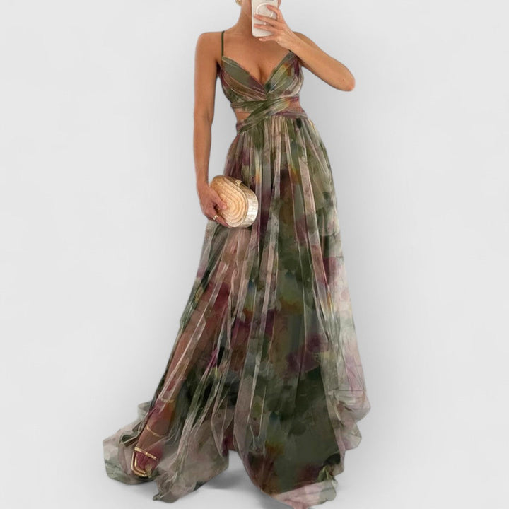 Sarrah | Maxi-jurk met bloemenprint