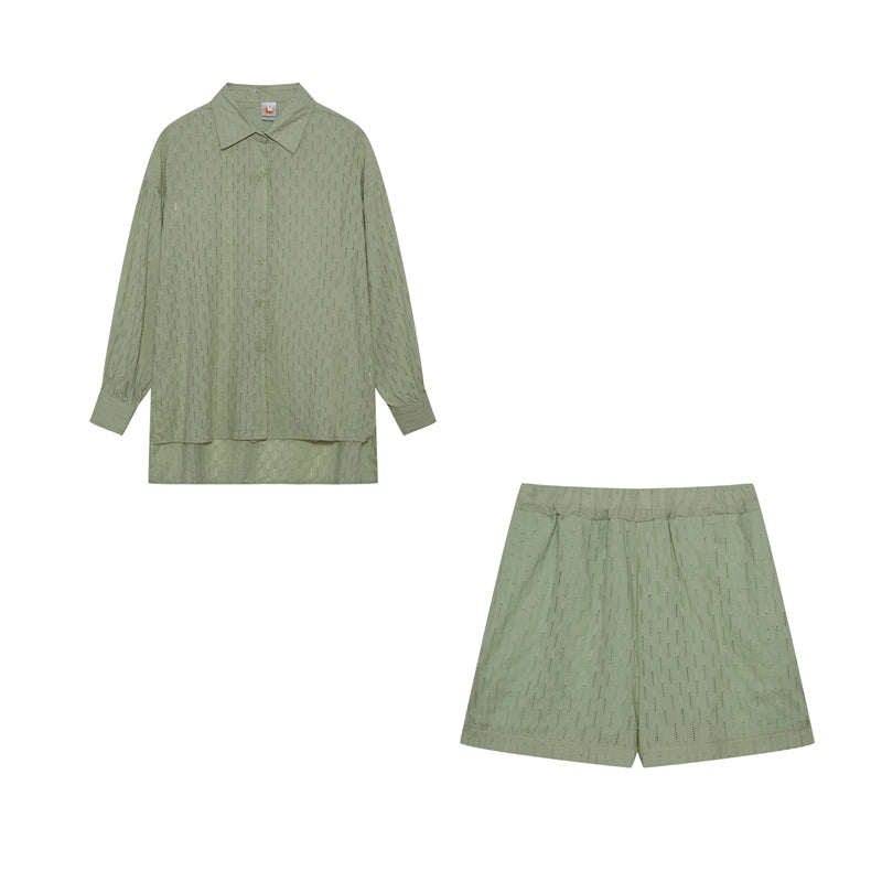 Maud | Chic Shirt & Shorts Set