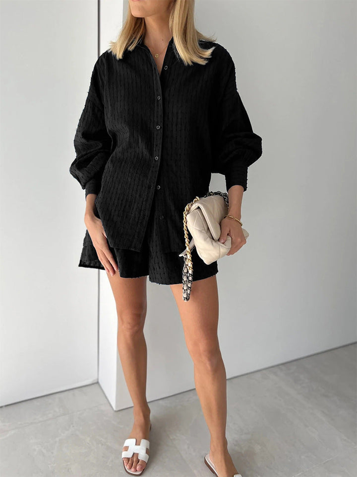 Maud | Chic Shirt & Shorts Set