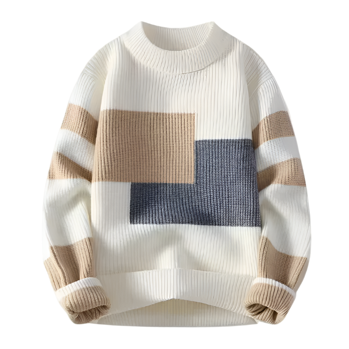 Charles | Pullover Gestreepte Cardigan